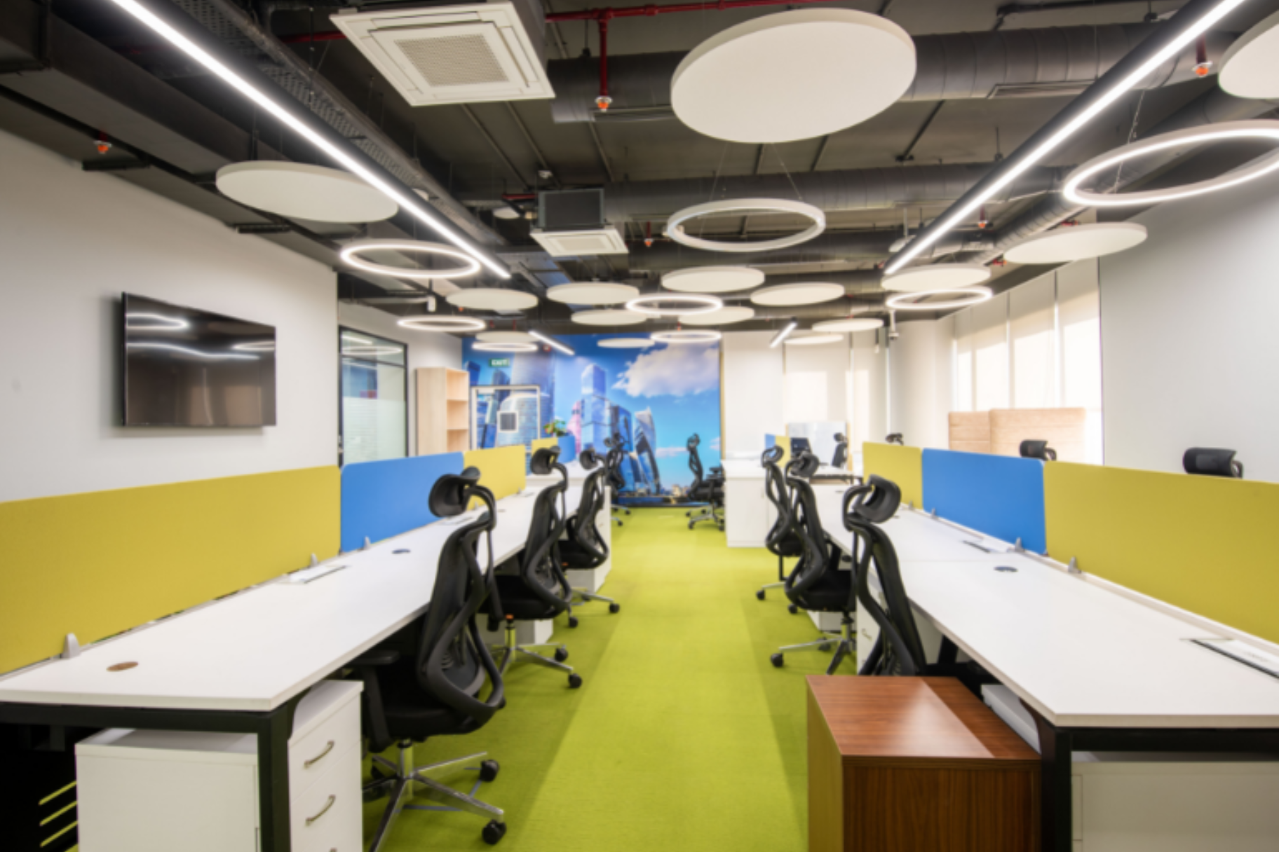 Corporate interior fit-out — Noida